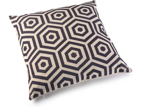 Almofada VERSA com enchimento Cinzento Geométrico — Moderno | Minimalista