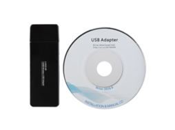 Placa de rede sem fio dual band 1200Mbps mini adaptador USB 3.0 com antena integrada | S/MARCA