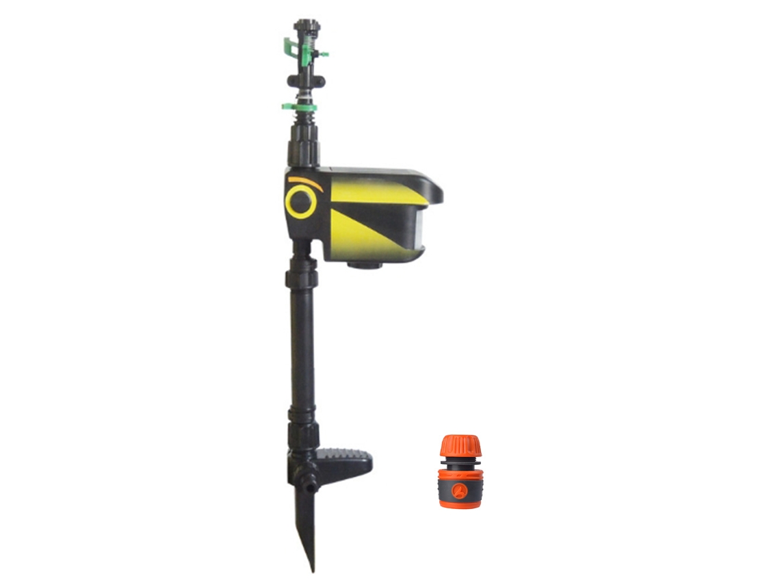 Repelente De Ratos Solar Para Jardim Com Sensor De Movimento E Aspersor