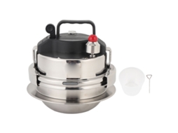 Panela de pressão de aço inoxidável 304, pequena, 0,8L, com tampa portátil para cozinha em casa LAXISCREED