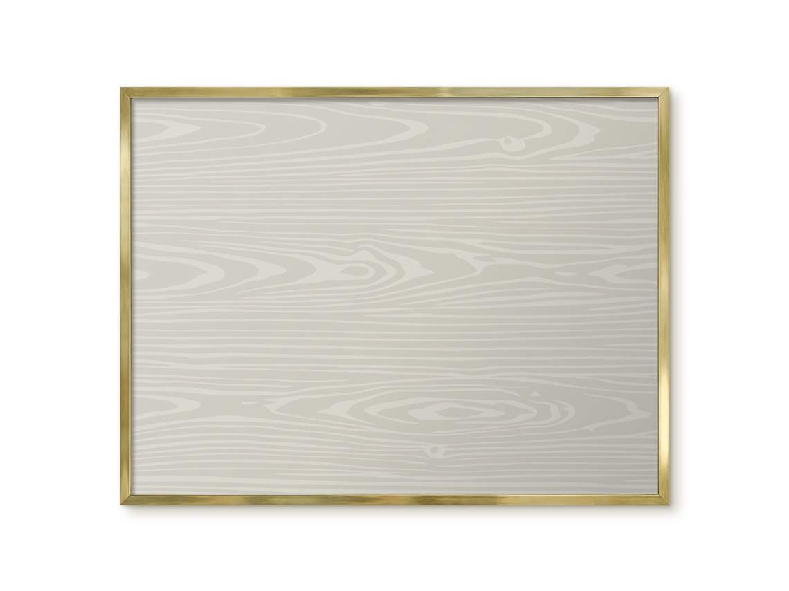 Magnetic Board Beige Grain For The Living Room Espelharte (80x60 Cm)