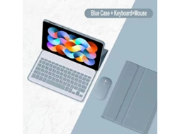 Capa Teclado Panoona Para Redmi Pad 2 Pro 12,1 Polegadas, Com Teclado Magnético E Rato Bluetooth Azul