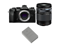 Om 5 Mark Ii Preto + 14 150mm F/4 5.6 Ii + 1 Om System Bls 50 + Ebook “20 Dicas para Fotos Que Impressionam” OM SYSTEM