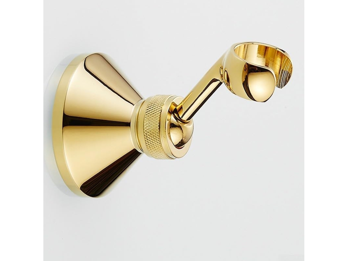 Suporte De Parede Ajustável Para Chuveiro, Apoio De Braço Cobre Com Altura Ajustável, Acessório De Banheiro Dourado À