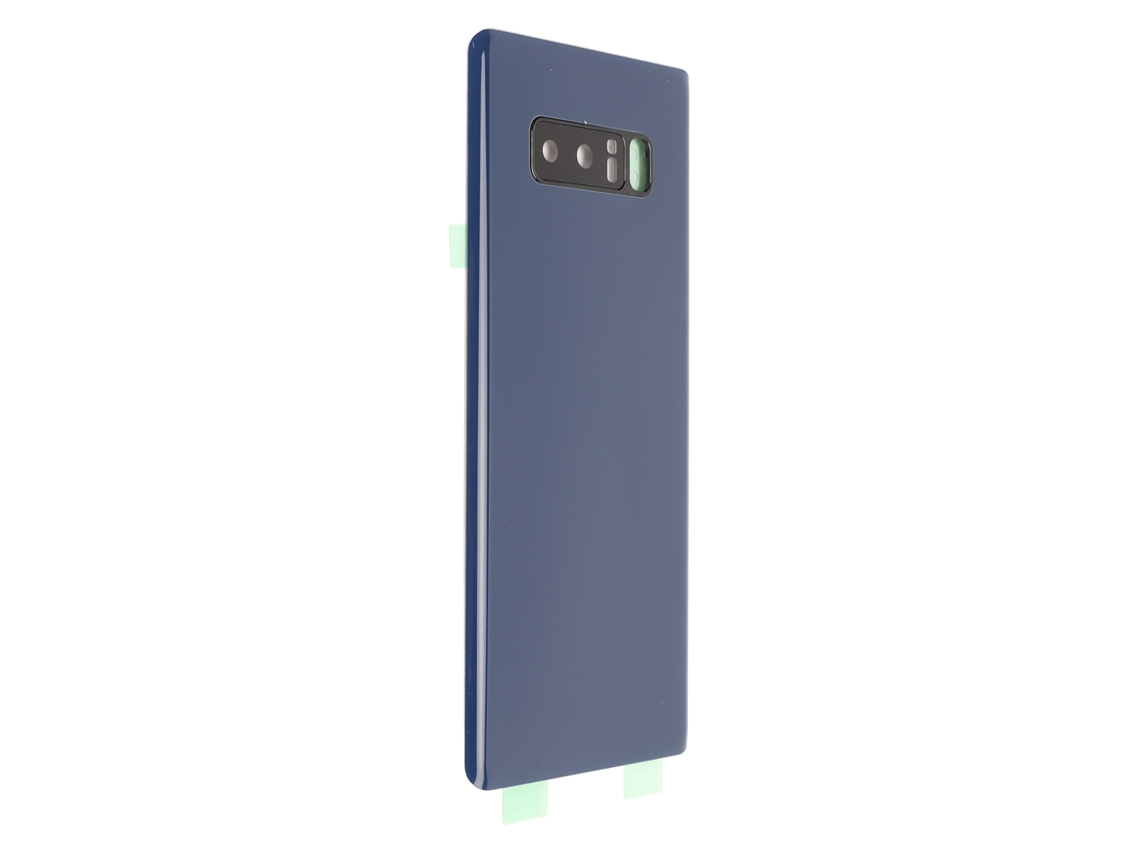Aetheria tampa de Vidro Traseira com Lente de Câmera Pré instalada para Samsung Galaxy Note 8 Sm N950 Azul
