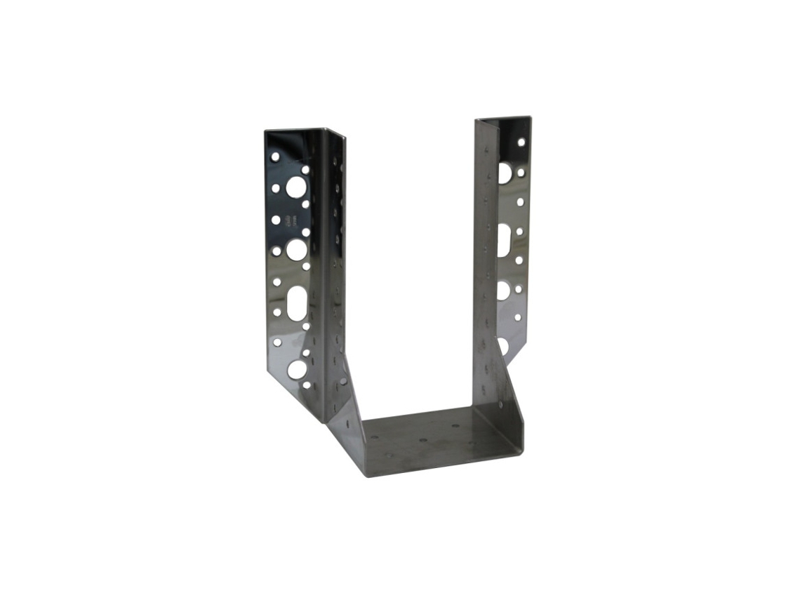 Suporte P/estrutura AMIG C/base 100x80mm Inox (200mm Altura)