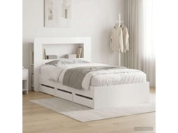 Vidaxl Estrutura de Cama com Armazenamento Branco 75 X 190 Cm