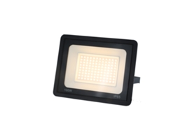 Projetor Led Exterior Ip65 Impermeável 100w 9500lm 3000k Luz Quente Para Casa, Garagem, Jardim, Terraço, Campo Alpinaluz