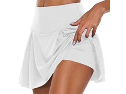 2026 falda Deportiva para Mujer Con Shorts Plisados, Poliéster Y Fibra Láctea, Alto Talle, Talla S 5xl, Ideal para Verano, Casual Y Deportes