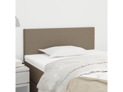 Cabecero de tela 90x5x78/88 cm Gris-marrón