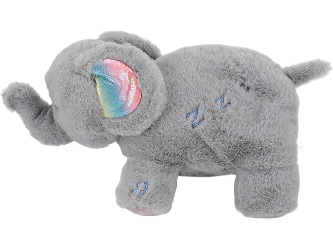Elefante De Pelúcia Portátil Com Respiração Controlada, Luzes Suaves