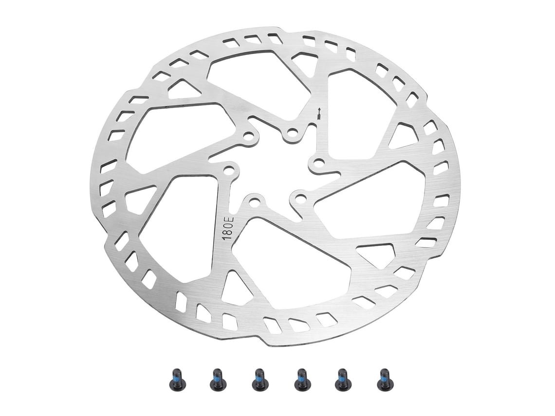 Disco de freio Rebe-Disc para bicicleta, aço inoxidável SUS410, 180 mm, 2,3 mm, 6 furos, acessórios para bicicleta elétrica.