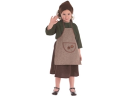 Fato de Menina DISFRAZZES Vendedora De Castanhas Outono Castanho (Tam: 3 a 5 Anos)