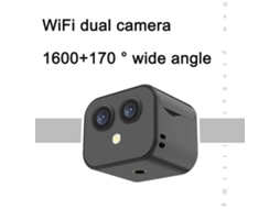 Câmera De Segurança Sem Fio 4k Wifi De Lentes Duas 170° Intercomunicação Bidirecional Bateria Integrada Para Casa Escritório Interior Exterior