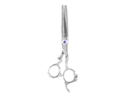 Tesoura De Corte E Desgaste Profissional Para Cabelo, Barbearia E Salão, Inox, 01