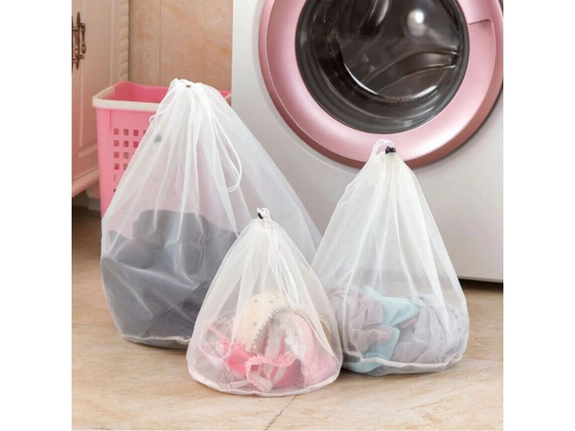 Sacos de roupa suja com malha fina pacote com 3 BRILVIBERA