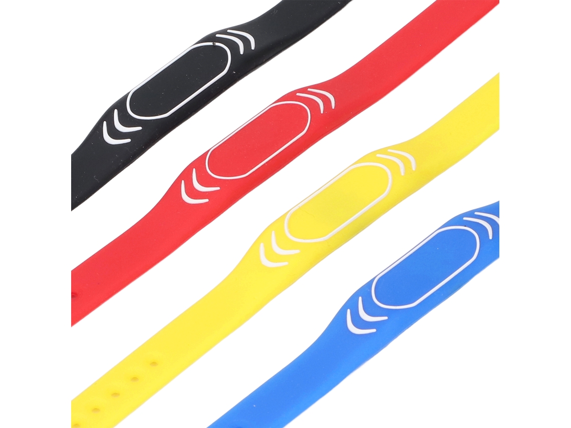 Pulsera Nfc T5577id Copiable Resistente À Água De Silicone 4 Cores Para Controle De Acesso Elevador Sistema De Assistência
