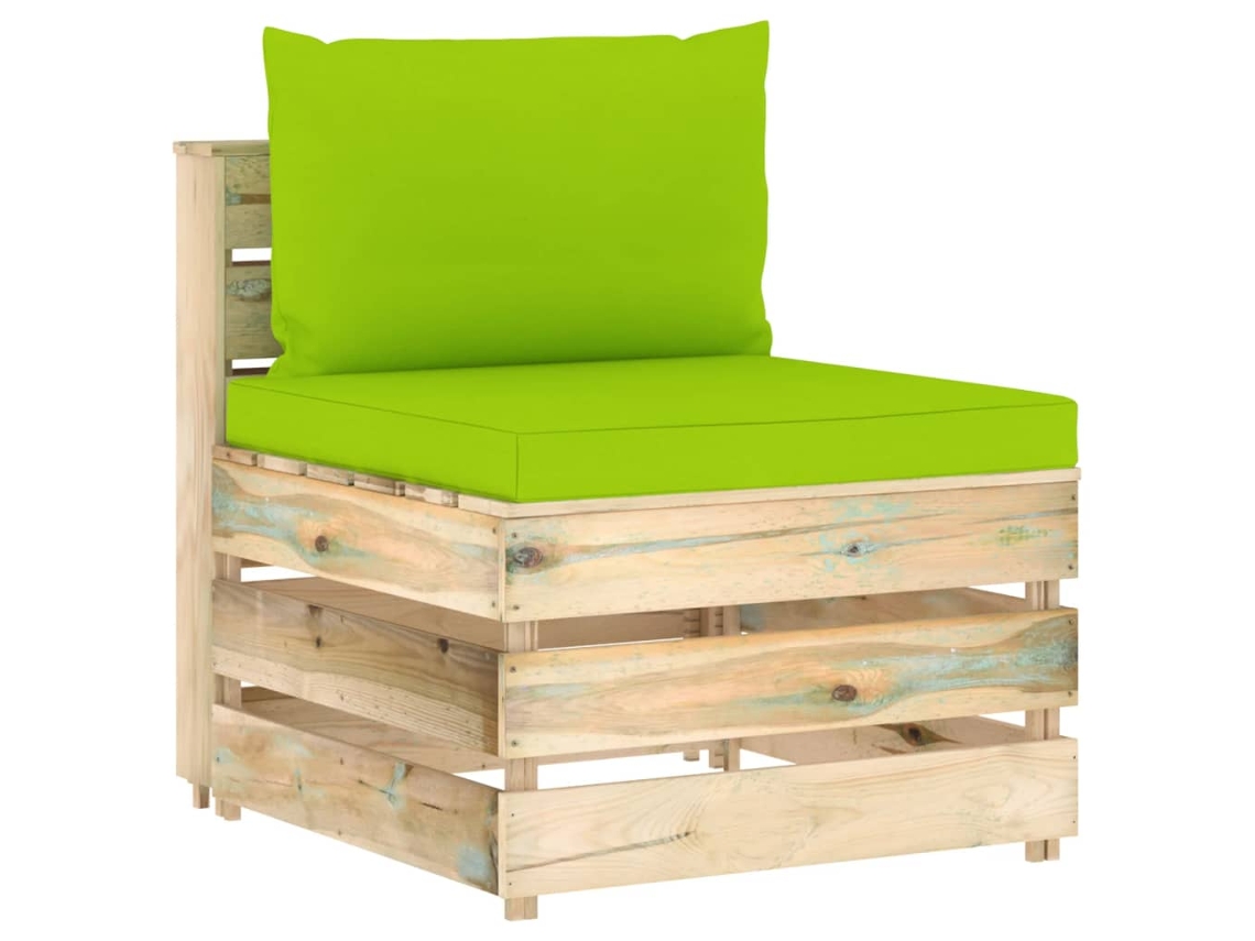 Middle Sofa, Middle Sofas Vidaxl Verde Madeira (n/a)