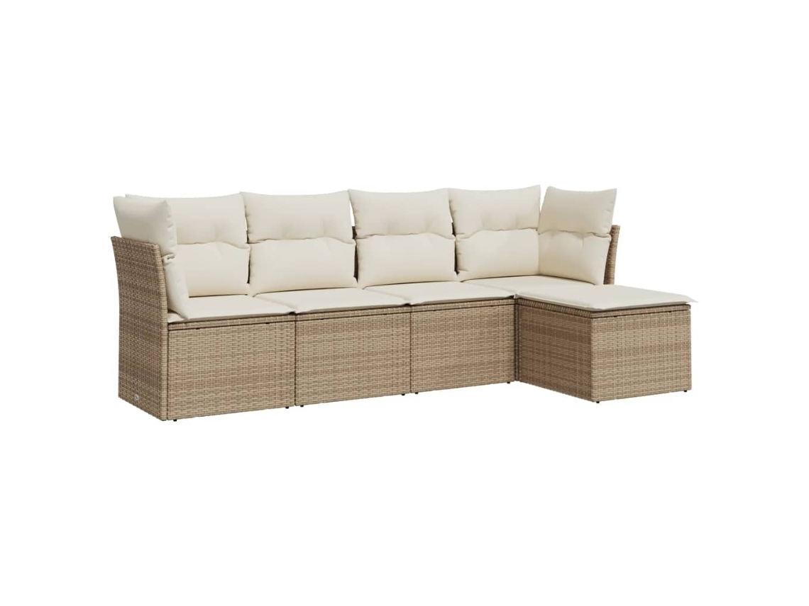 Garden Sofa Set, Garden Sofa Sets Vidaxl Bege Rattan / Vime (n/a)