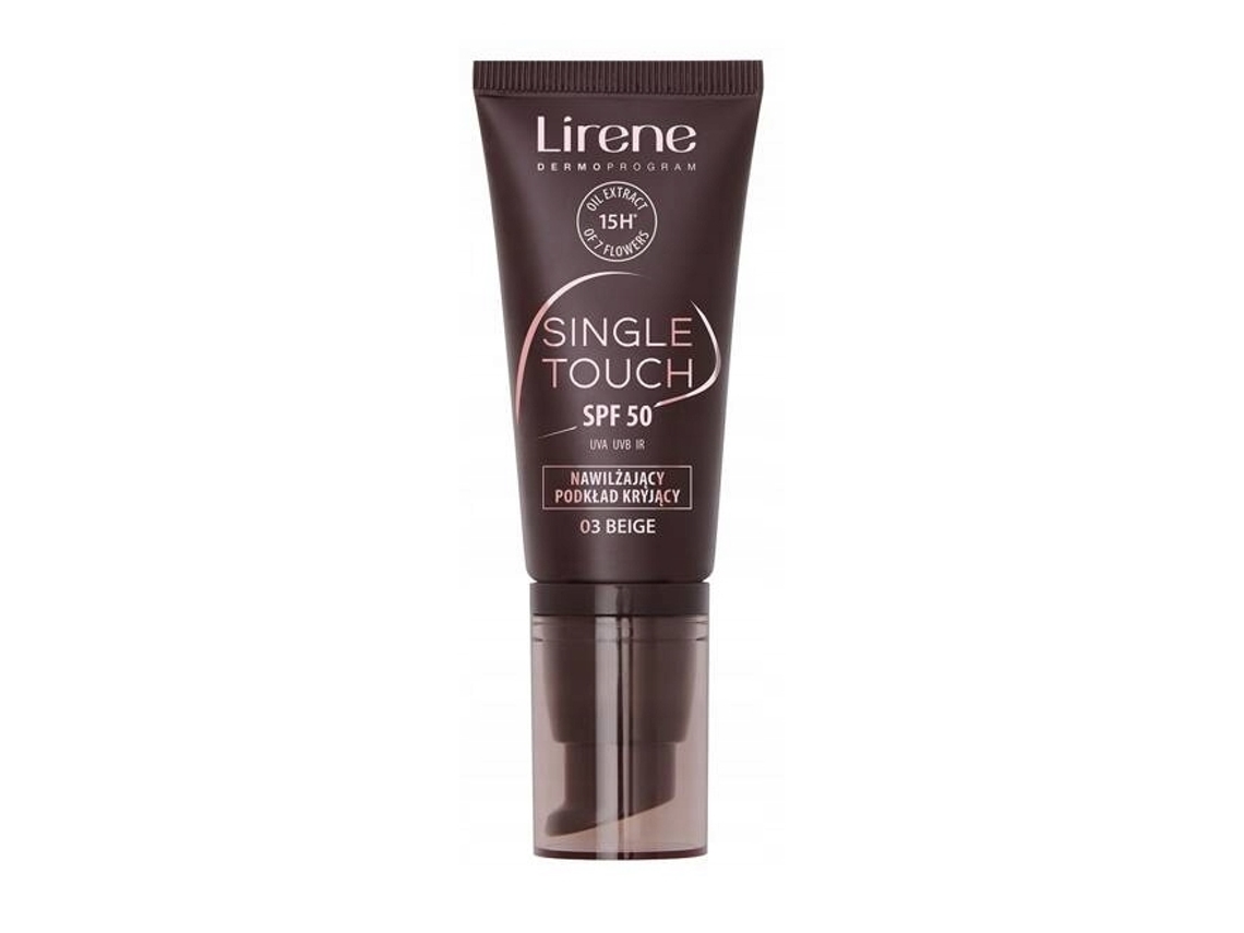 Lirene Single Touch Base Hidratante Spf50 Cobertura 03 Bege, 30 Ml Dr Irena Eris