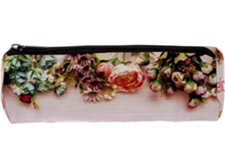 Estojo Lápis Com Desenho Floral Colorido By Boas Vindas, Organizador de Mesa, Estojo Cosmetics Escola E