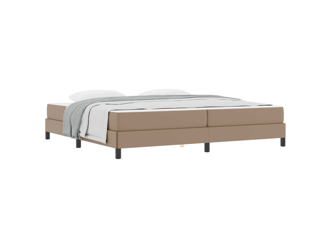 Estrutura de Cama com Colchão Cappuccino 200x200cm Tecido MAISON EXCLUSIVE