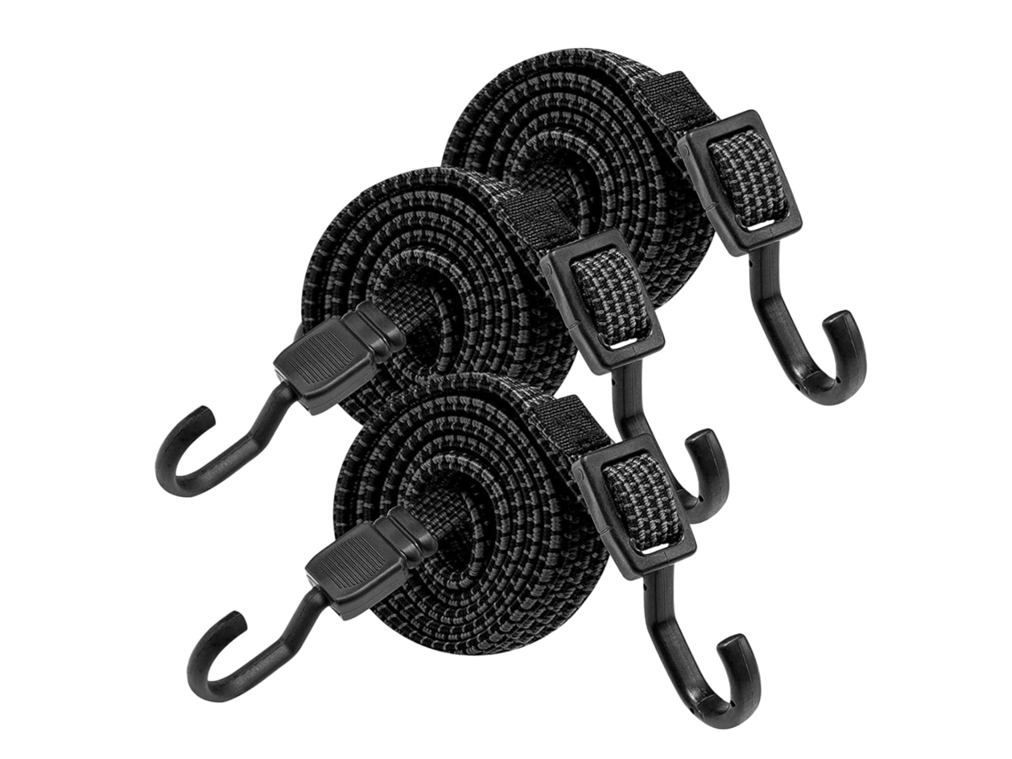 Bestonzon Conjunto De 3-tiras Elásticas Com Ganchos Ajustáveis Uso Externo, Cordas Elásticas Resistentes
