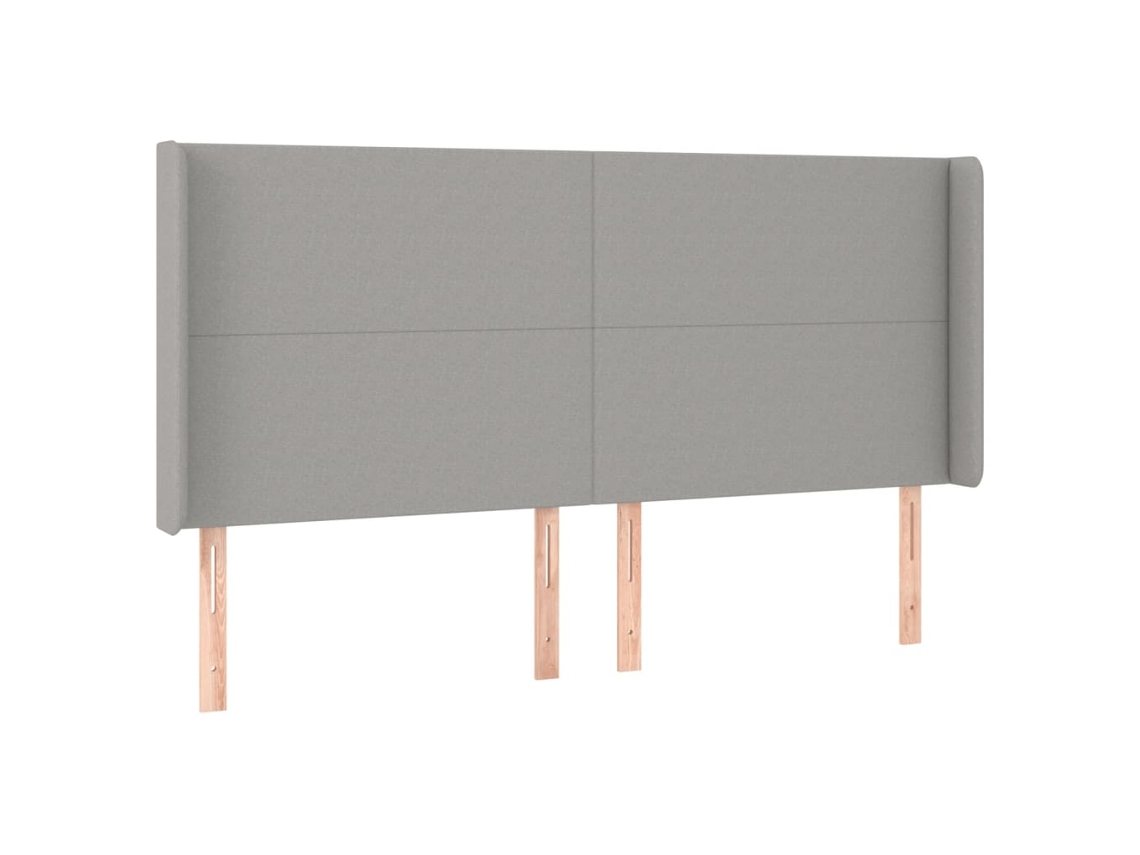 Headboard, Headboards Vidaxl Cinzeto Tecido (183 X 16 X 118/128 Cm)