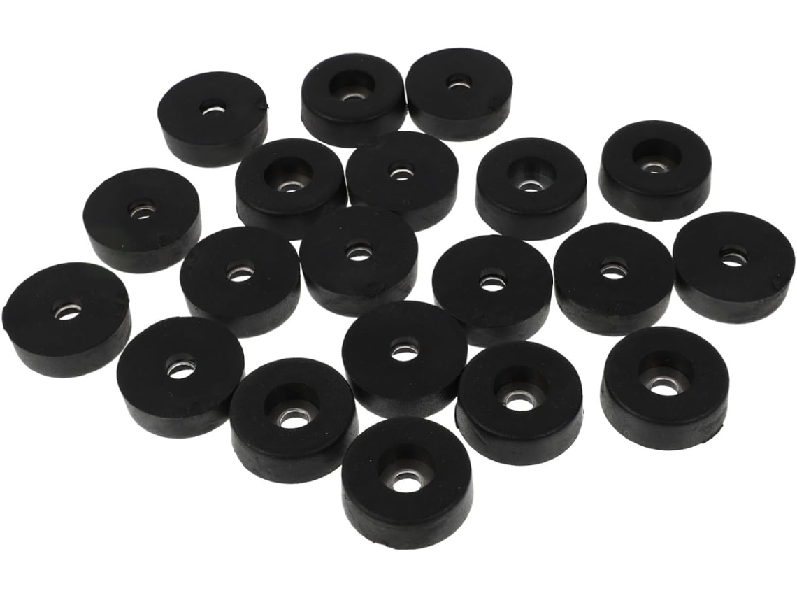 Almofadas Antivibração Para Alto Falantes 30x10mm, Almofadas De Borracha Duráveis Para Equipamentos Áudio, 20 Peças, Uso
