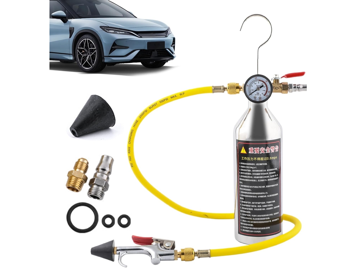 Kit De Limpeza Flexível Para Ar Condicionado Com Manômetro |