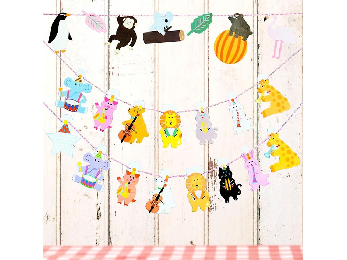 2pcs Banners Temáticos De Animais Allinless