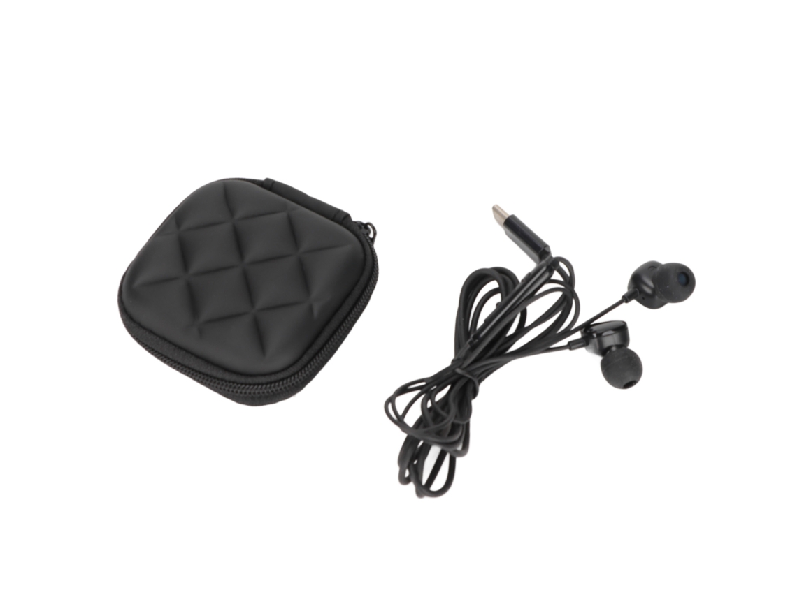 Aetheria fones de Ouvido Type C com Microfone e Controle de Volume para Huawei Xiaomi Branco