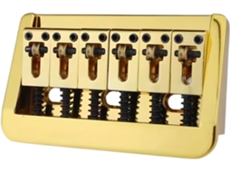 Ponte De Guitarra Com Saddles Fixos De Cobre E Bloco De Zinco, Peça