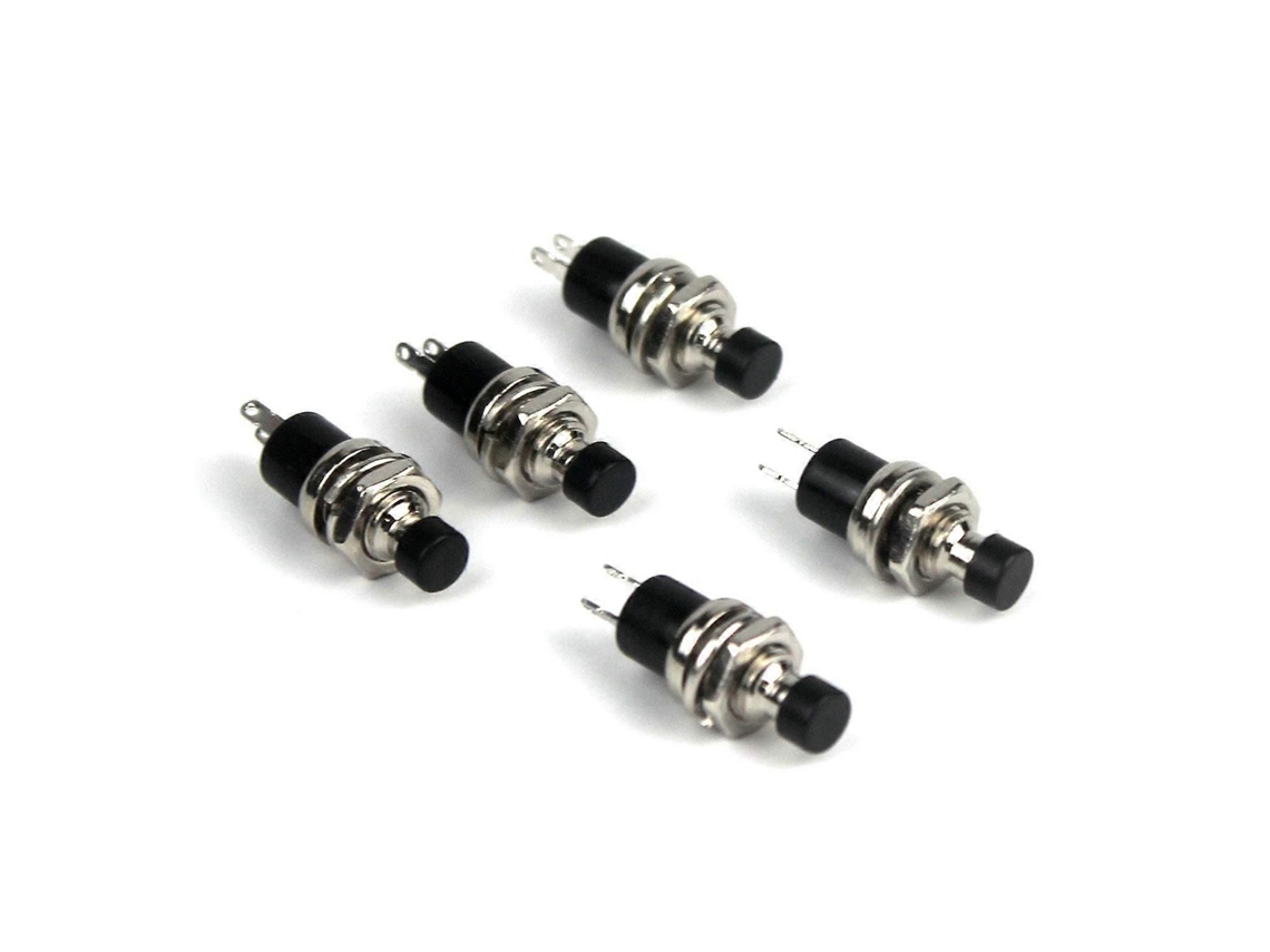 5 Botões De Pressão Mini Spst