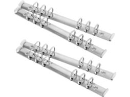 Ibasenice 4-clips Para Pasta De Folhas Soltas A5, 6-furos, Clips De Metal Segmentados Em Aço Inoxidável Para Papelaria