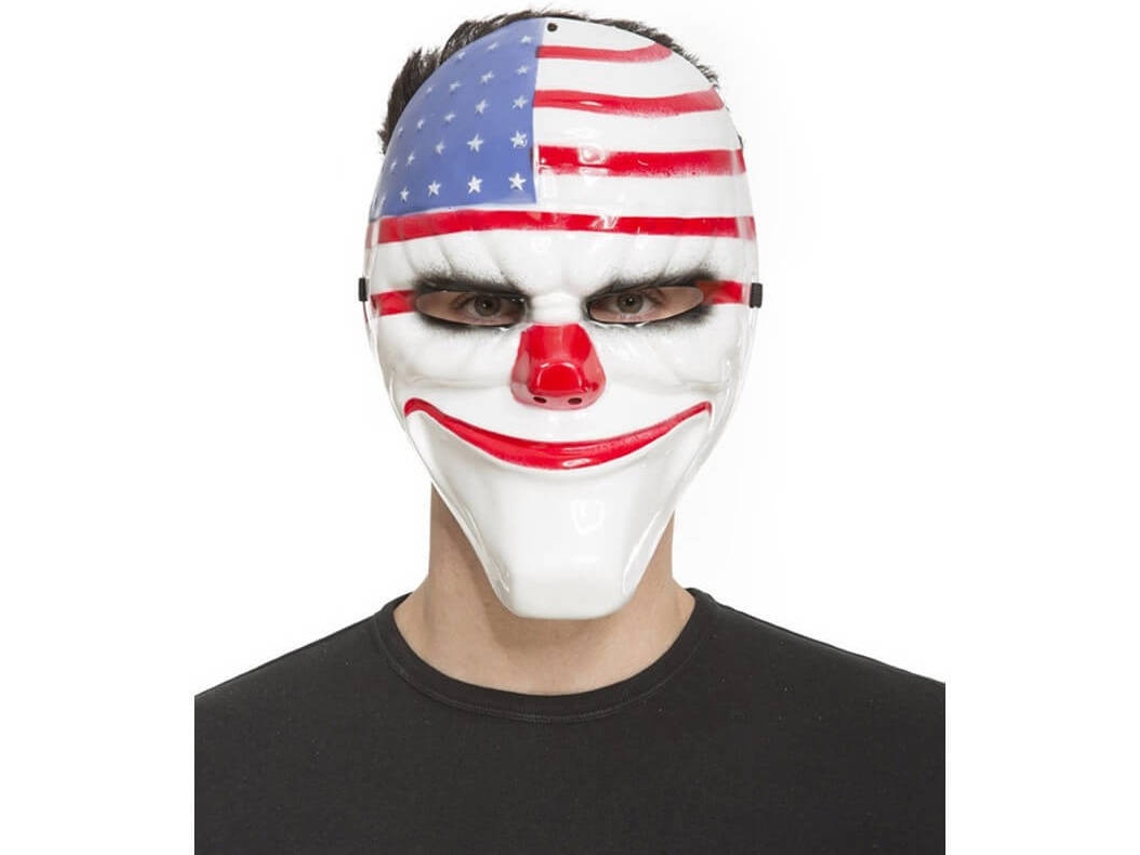Máscara DISFRAZZES Palhaço Com Bandeira Usa