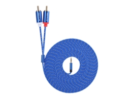 Cabo De Áudio (conversão 3.5mm Para 2rca, Sinal Estéreo Hi Fi)