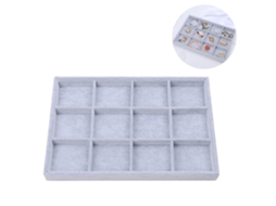 Organizador de Bijuterias com Prateleira 35x24x3cm com Divisórias Ajustáveis AOZORZ