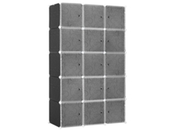 Sistema de Prateleiras DIY com 2 Cubos Grandes e 9 Pequenos BTFORUS (111x47x183 cm)