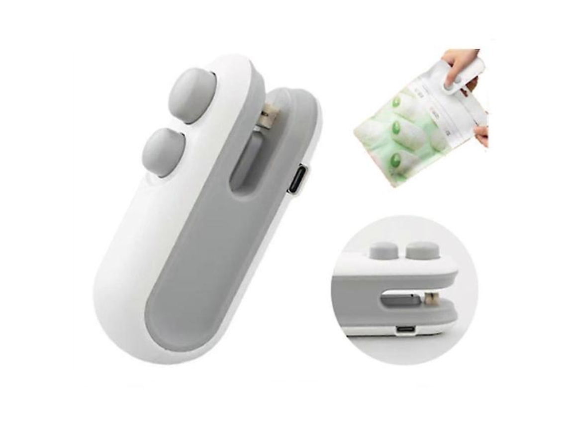 Mini Seladora Térmica Portátil Para Selar Sacos De Lanches, Recarregável, Para Uso Doméstico.