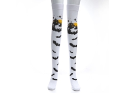 Meias De Halloween Com Manchas De Sangue - Meias Altas Até Cintura Para Fantasias De Festa De Disfarce
