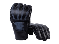 Luvas De Boxe De Meia Manga Pu Ghost Hand Para Mma Muay Thai Luta E Sacos De Pancada Preto 1 Par