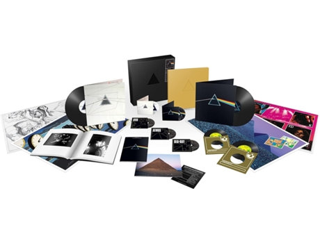 Pink Floyd The Dark Side Of The Moon 2 CDs 2 LPs Vinil 2 LPs 72 Blu-ray DVD 2023 Edição Deluxe Box Set Pink Floyd Records