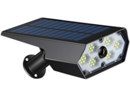 Luminária De Parede Solar À Prova D'água Com Sensor De Movimento, Ideal Para Iluminação Externa Em Jardins E Calçadas.