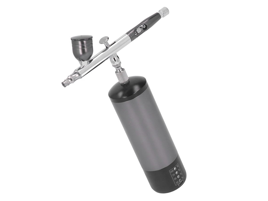 Spray Gun Portátil Recarregável Laxiscreed Com Início/paragem Automático E 3 Copos De Pigmento