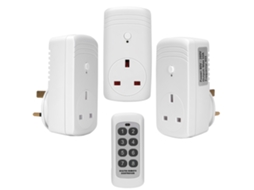 Laxiscreed Tomada Inteligente Com Controlo Remoto 3 Em 1, Bateria Incluída, Fácil De Usar