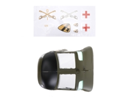 Conjunto de Peças de Substituição para Helicóptero Rc Eachine E190 E190 Pro Conjunto de Cobertura do Nariz MDUG (verde)