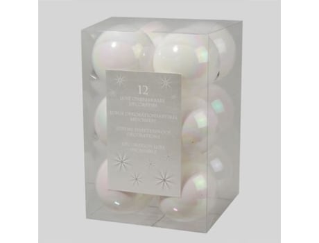 Conjunto de Bolas de Natal EMINZA Mm Alpine Iridescent Multicor - 12un (6 cm)