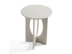 Mesa de apoio redonda Podeldsvin 49x40 cm Taupe [EN.CASA]