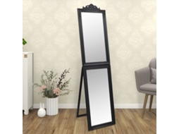 Vidaxl Espelho De Pé 50x200 Cm Preto